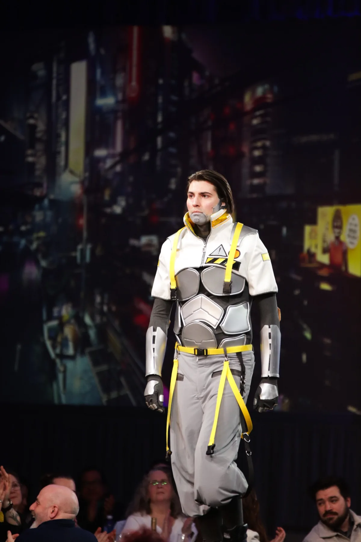 Futuristic runway costume
